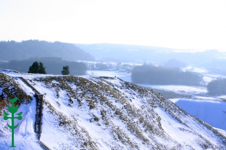 Kernavės piliakalniai žiemą