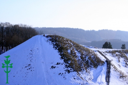 Kernavės piliakalniai žiemą